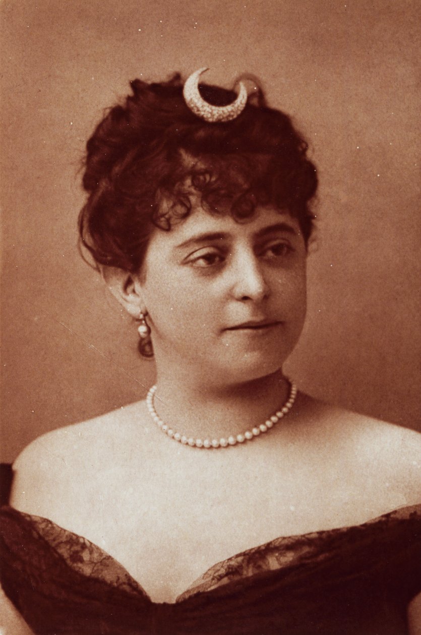 Sibyl Sanderson (1865-1903), amerikansk sopran, fotografi af Felix Nadar (1820-1910) af Nadar