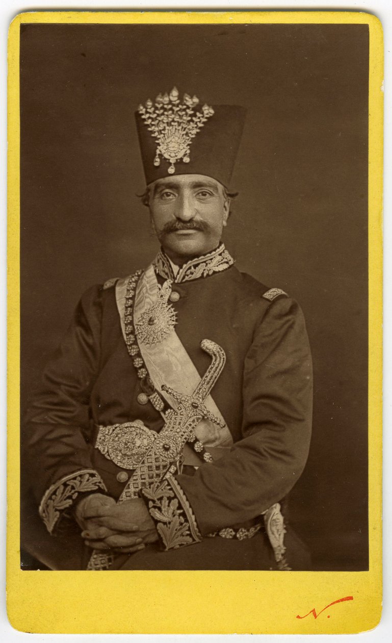 Berømt fotografi af Shahen af Iran af Nadar