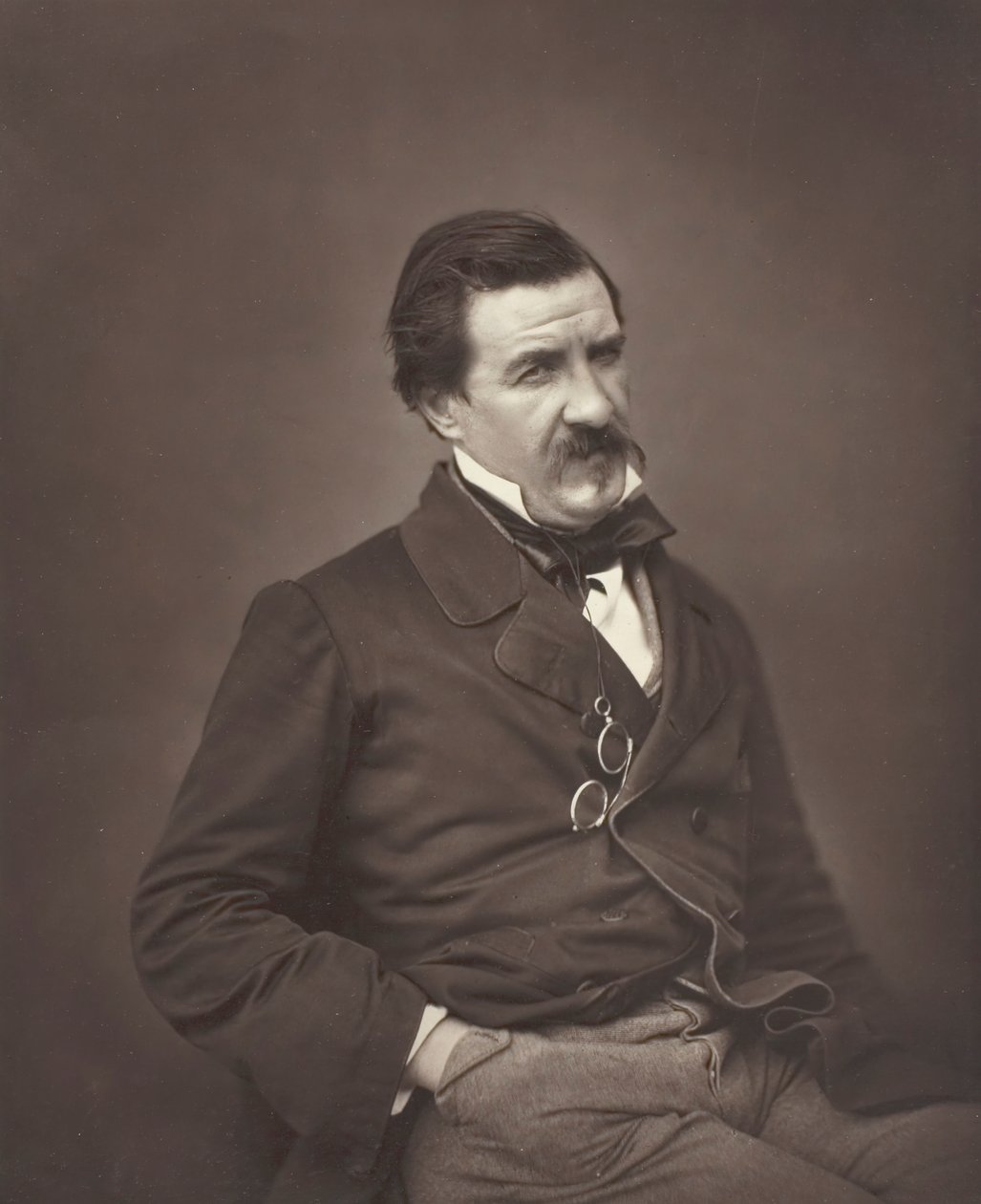 Champfleury født Jules François Felix Fleury-Husson, fransk kritiker og romanforfatter, 1821-1889, ca. 1855 af Nadar
