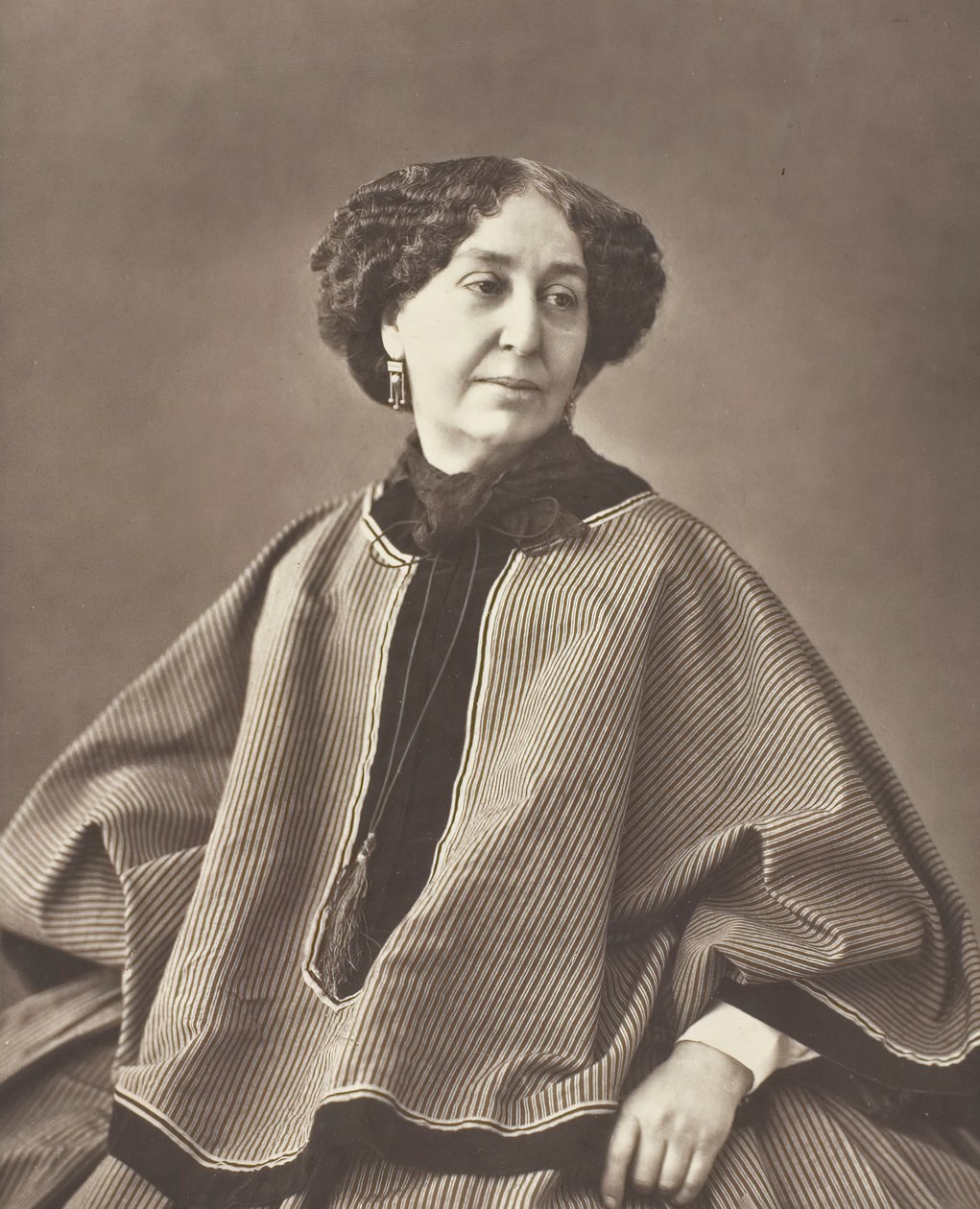 Georges Sand født Amantine Lucile Aurore Dupin, fransk forfatter, 1804-1876, 1864. af Nadar