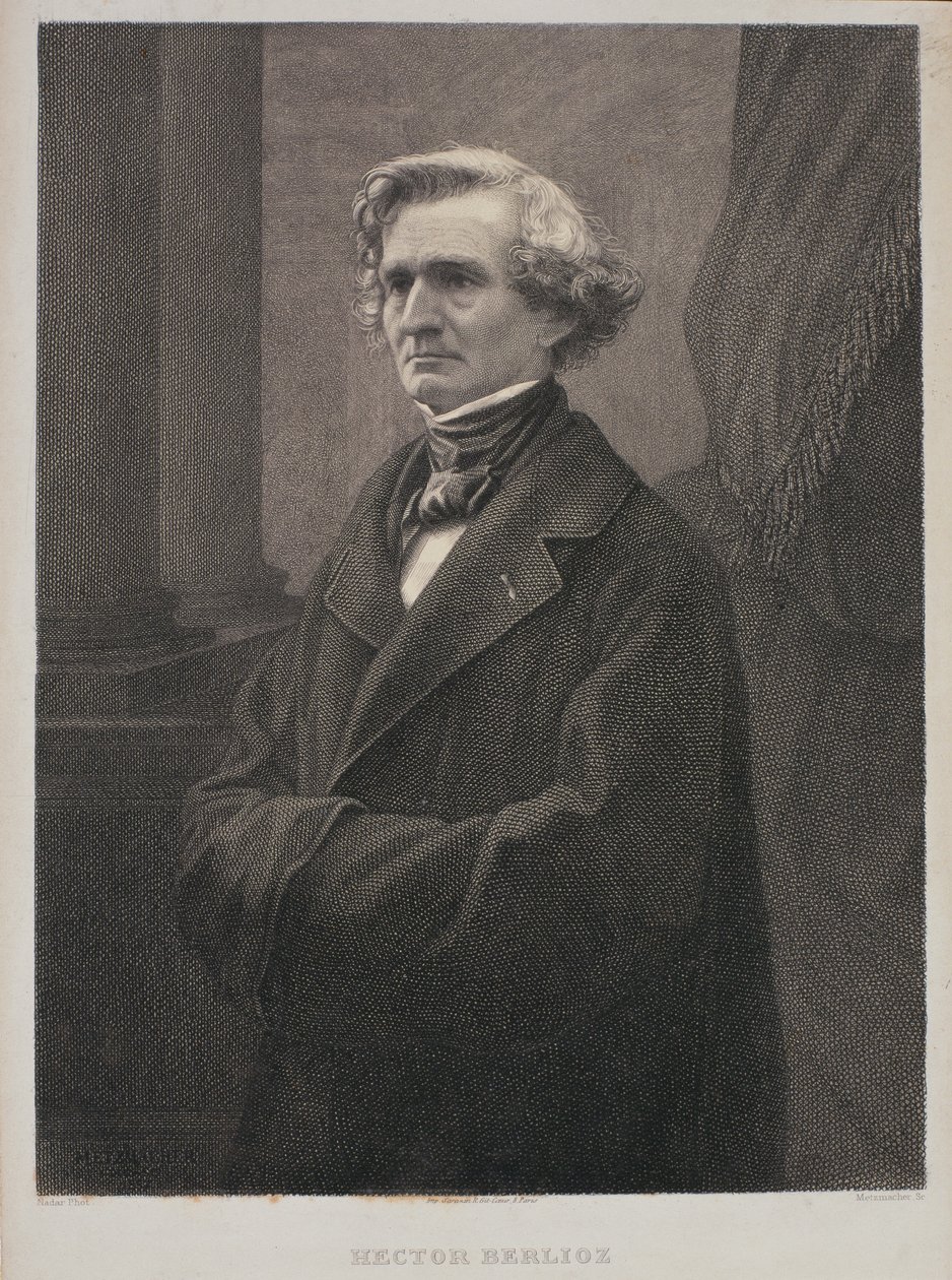 Hector Berlioz (1803-69) graveret af Metzmacher af Nadar