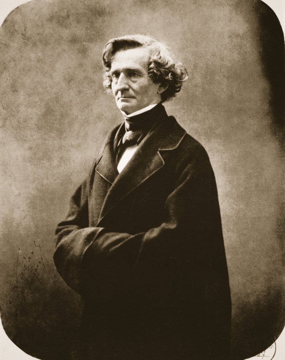 Hector Berlioz, 1863 (fotogravering) af Nadar