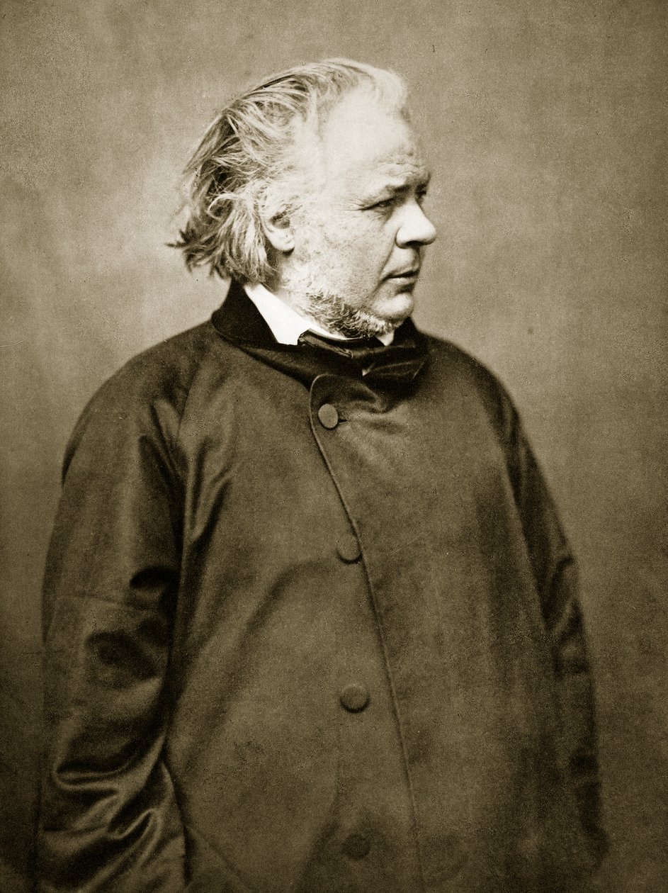 Honore Daumier (sepia-billede) af Nadar