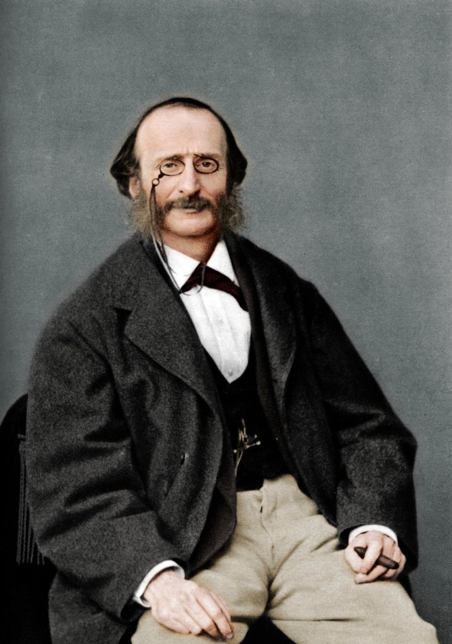 Jacques Offenbach 1819-1880, tyskfødt fransk komponist, cellist og impresario af det romantiske af Nadar