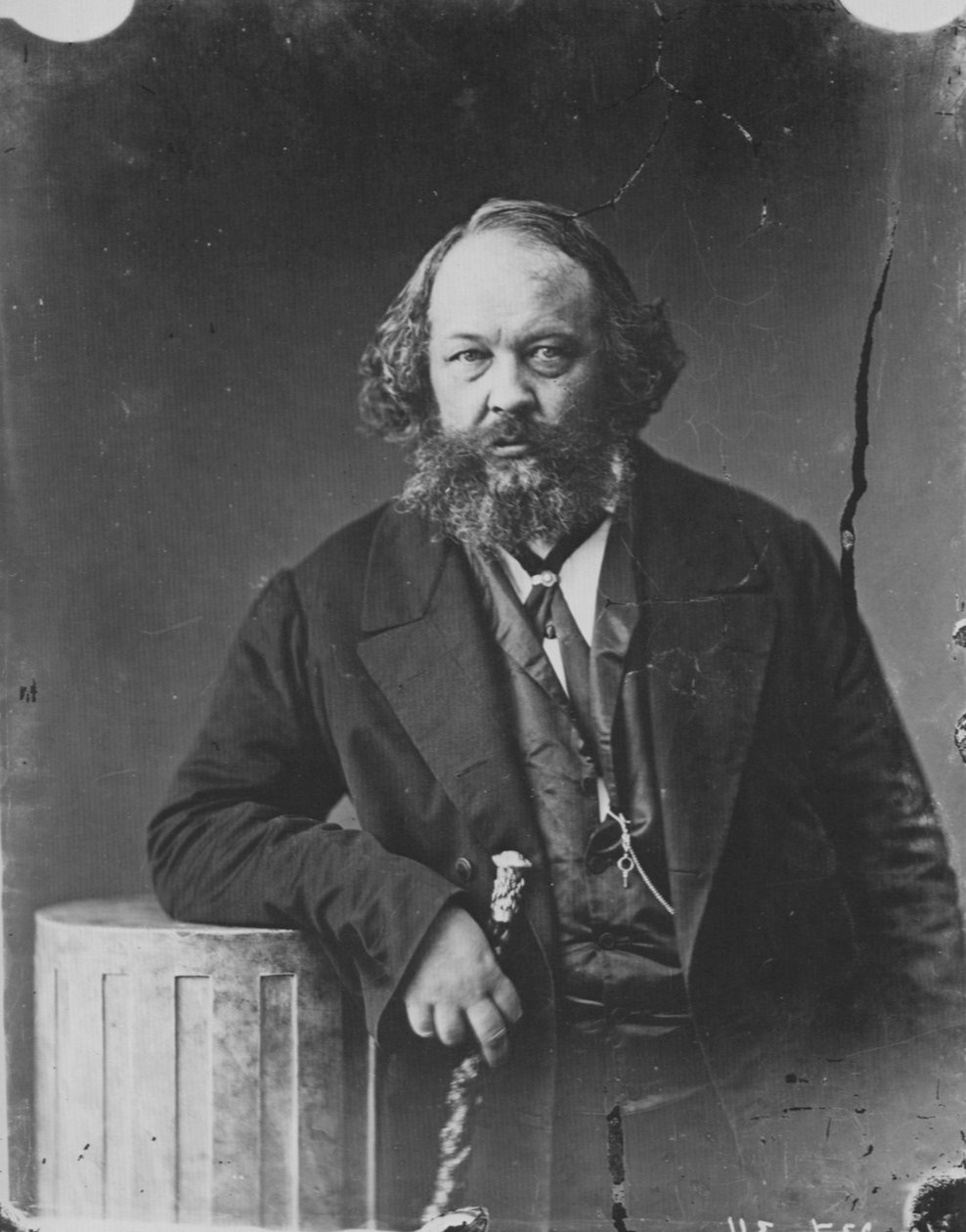 Mikhail Bakunin, russisk revolutionær og anarkismeteoretiker, c1863 af Nadar