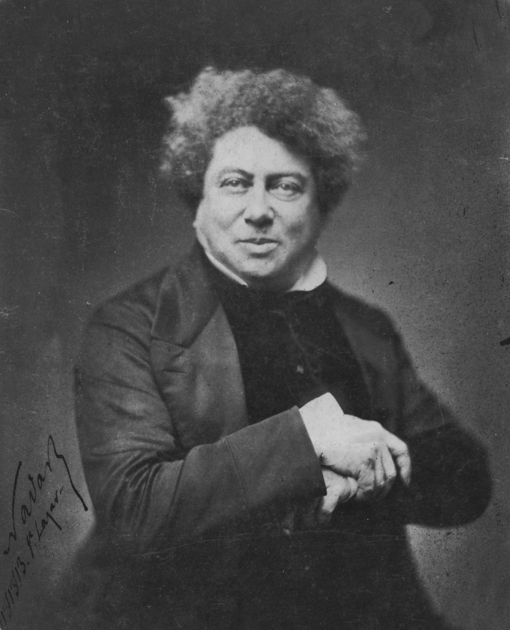 Portræt af Alexandre Dumas, 1855 af Nadar