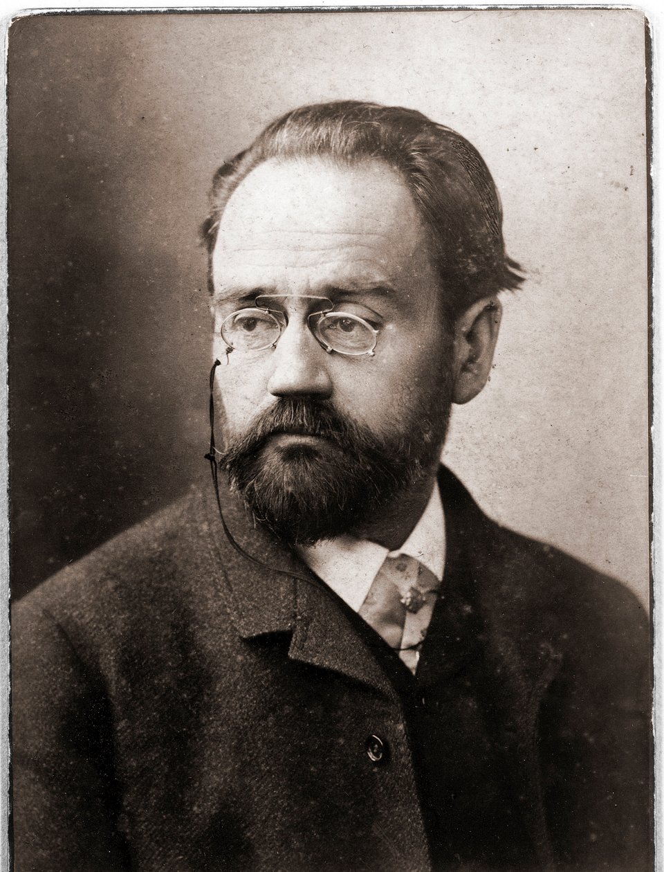 Portræt af Emile Zola af Nadar