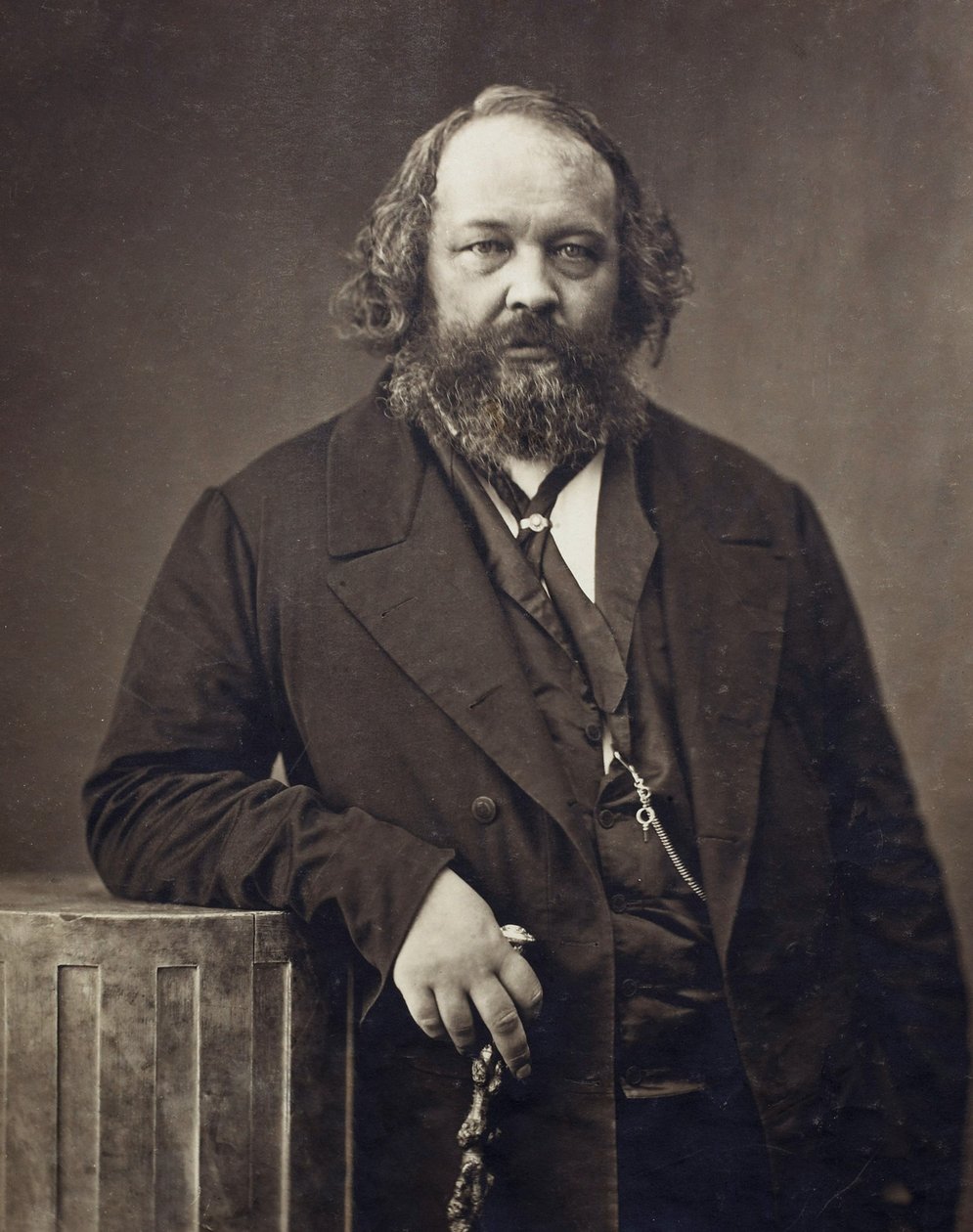 Portræt af Mikhail Alexandrovich Bakunin 1814-1876, ca 1860 af Nadar