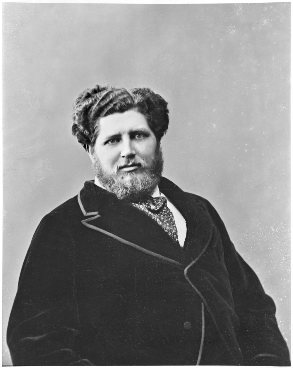 Portræt af Monsieur de Tourguenef (bw foto) af Nadar