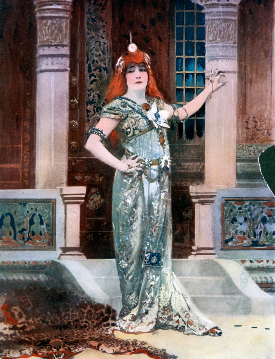 Sarah Bernhardt som Isolde, c1902. af Nadar