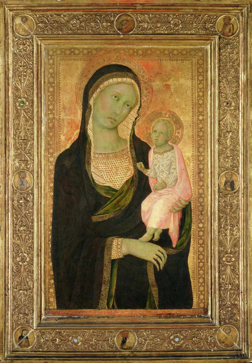 Madonnaen og barnet af Naddo Ceccarelli