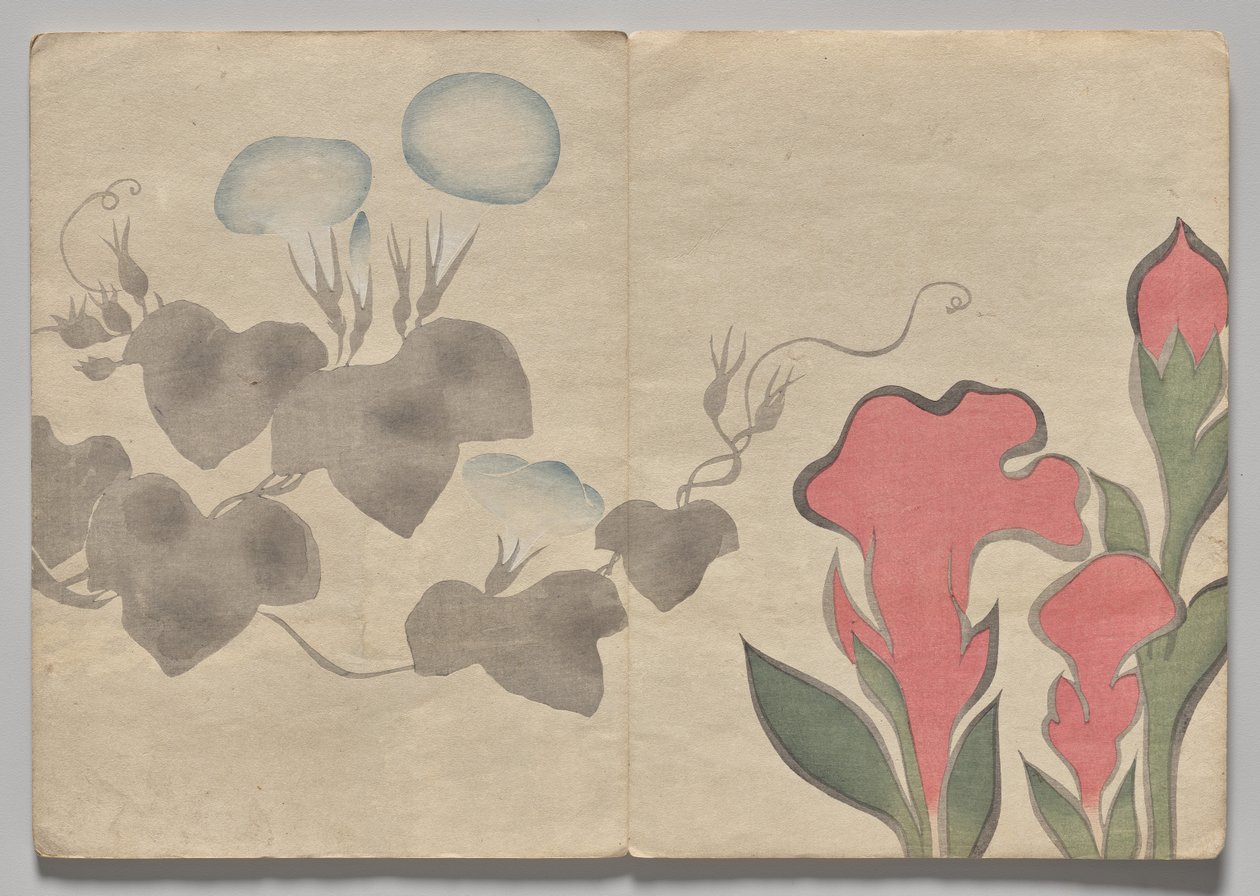 Scene fra The Kōrin Picture Book (bind 1) af Nakamura Hochu