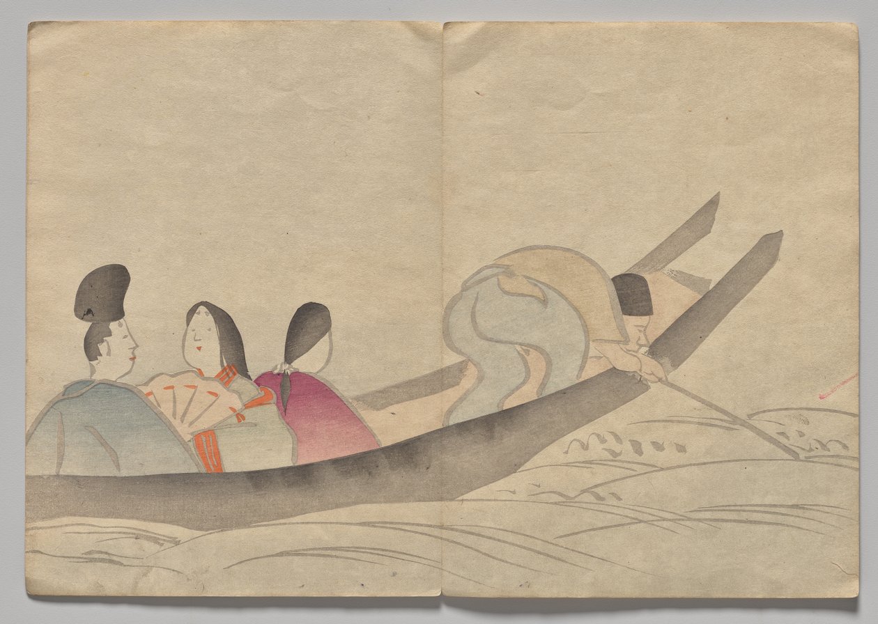 Scene fra The Kōrin Picture Book (bind 2) af Nakamura Hochu
