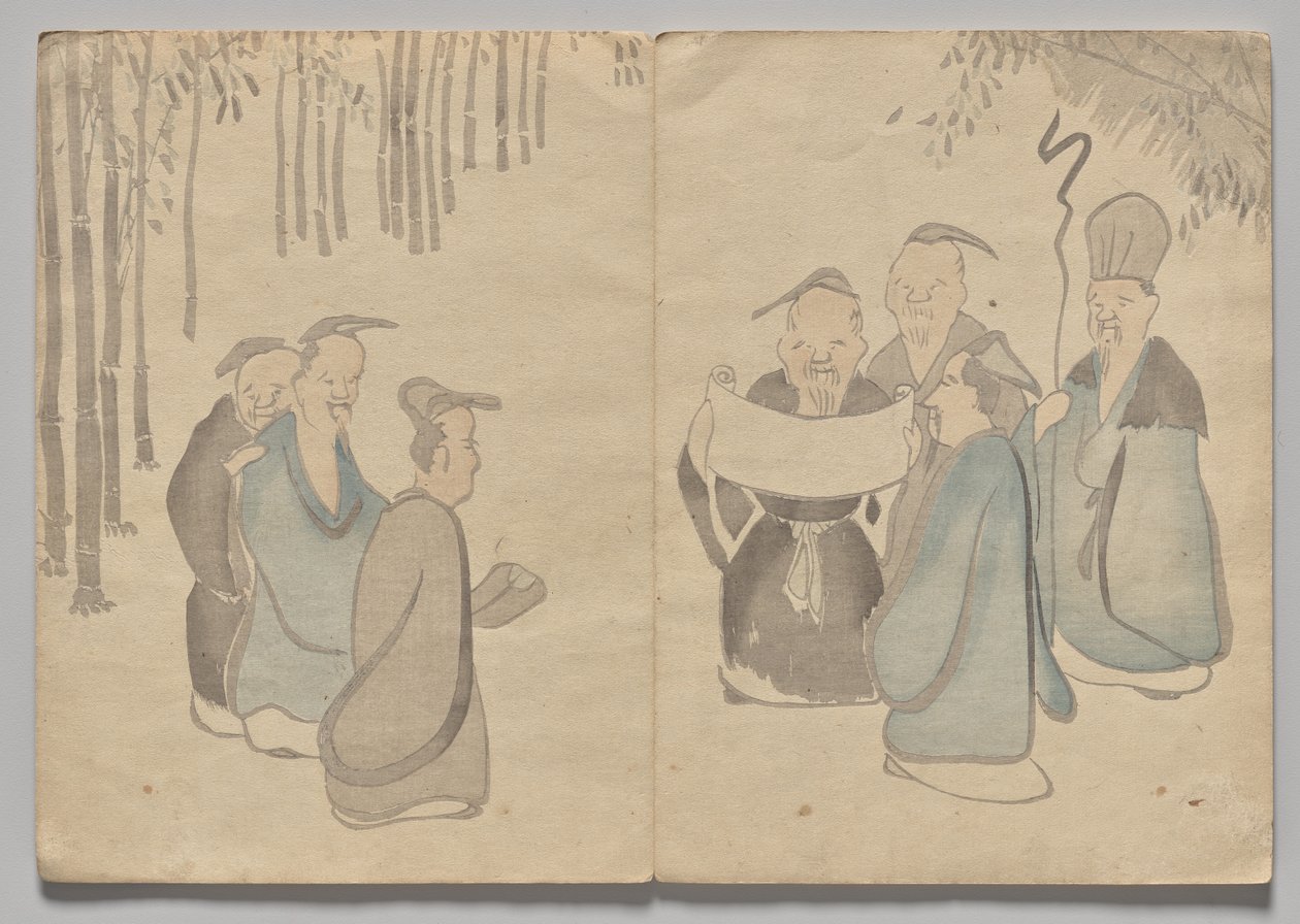 Scene fra The Kōrin Picture Book (bind 2) af Nakamura Hochu