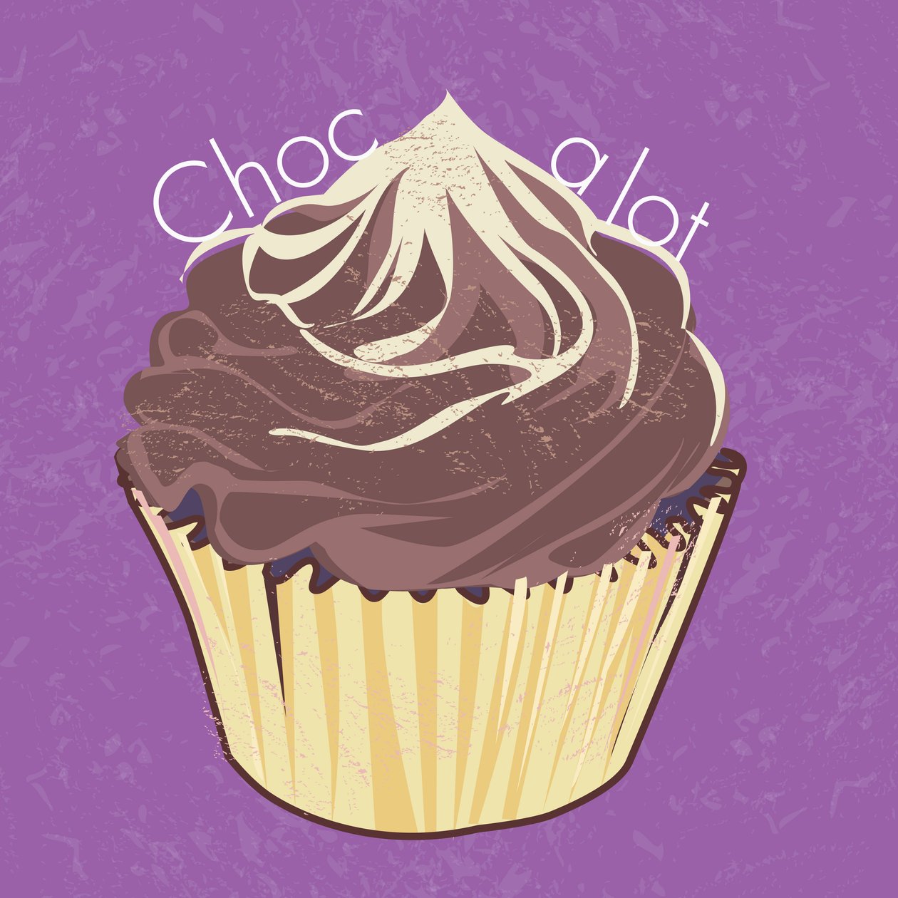 Choc A Lot Cup Cake, 2019, digital kunst af Nancy Moniz Charalambous