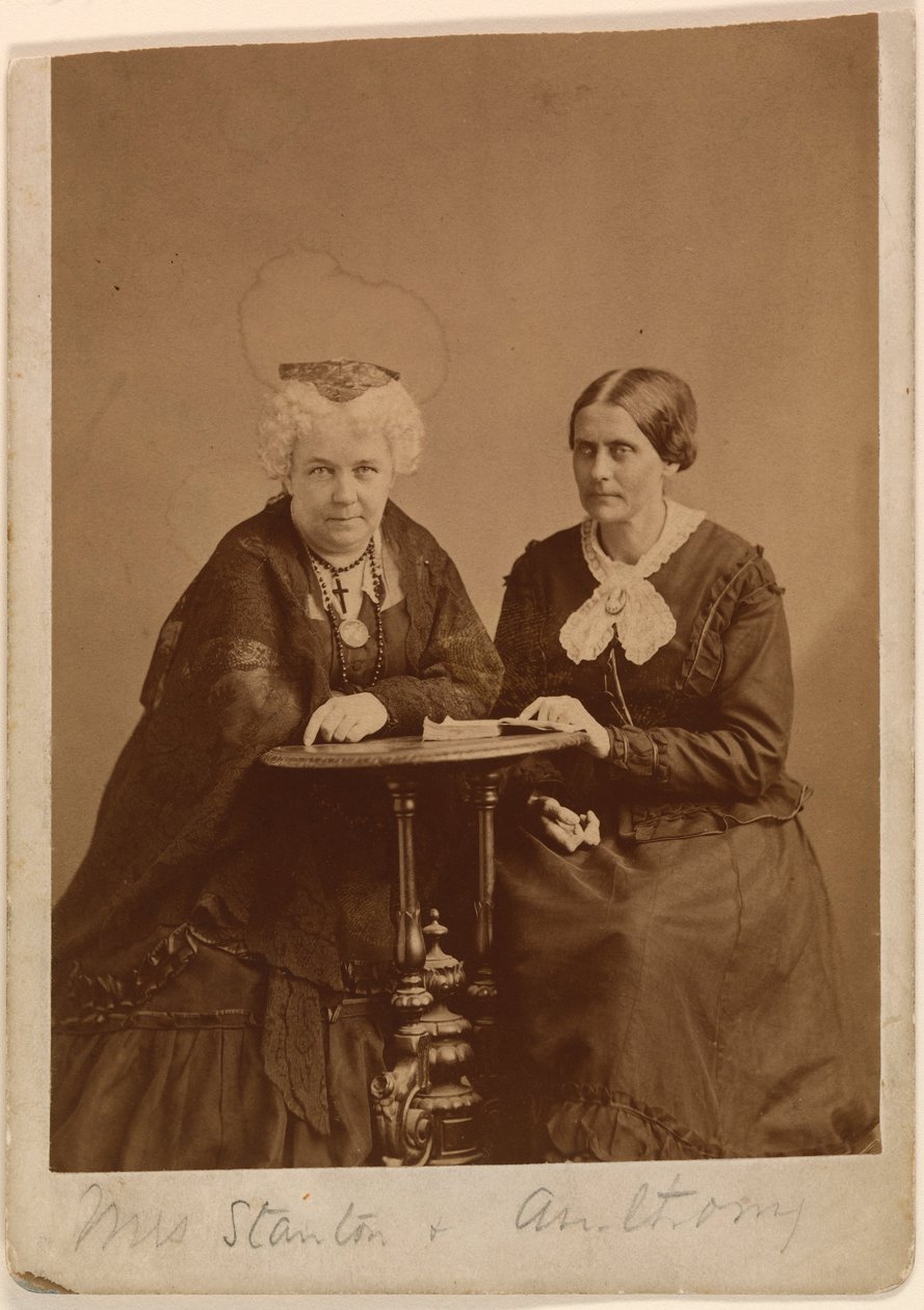Elizabeth Cady Stanton og Susan B. Anthony af Napoleon Sarony