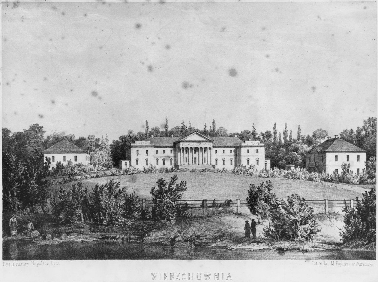 Slottet i Wierzchownia, residens for grevinde Evelina Hanska, hustru til den franske forfatter Honore de Balzac af Napoleon Orda