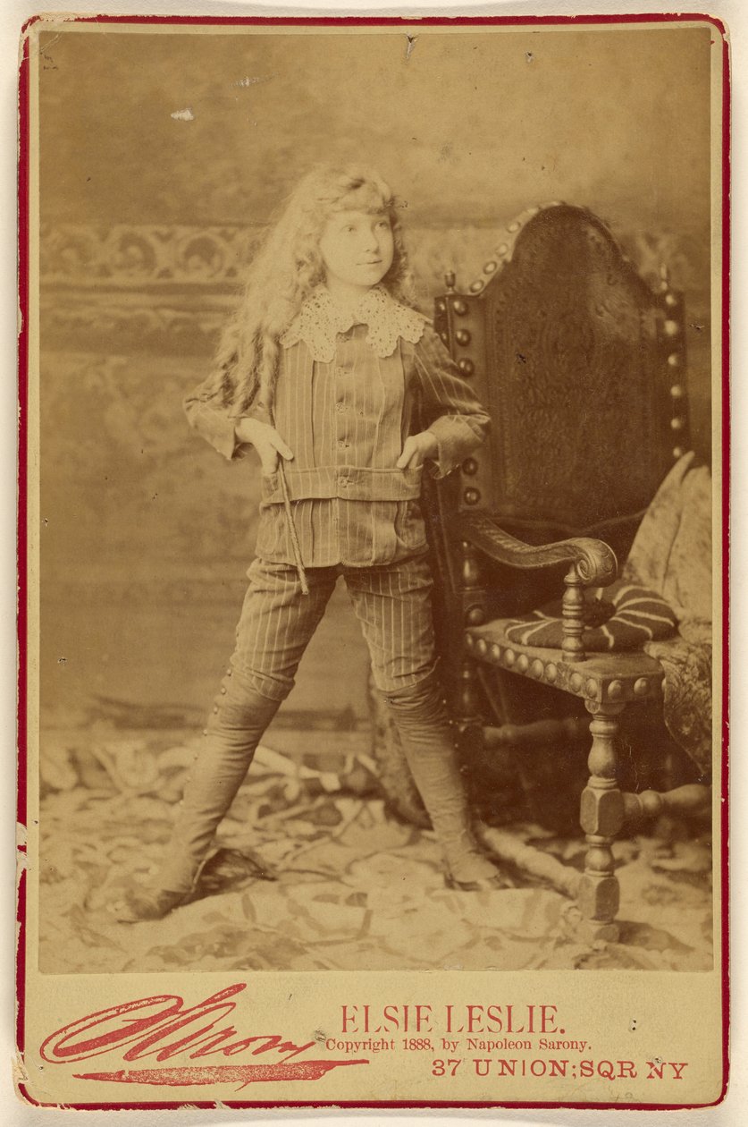 Elsie Leslie [als] Kleiner Lord Fauntleroy af Napoleon Sarony