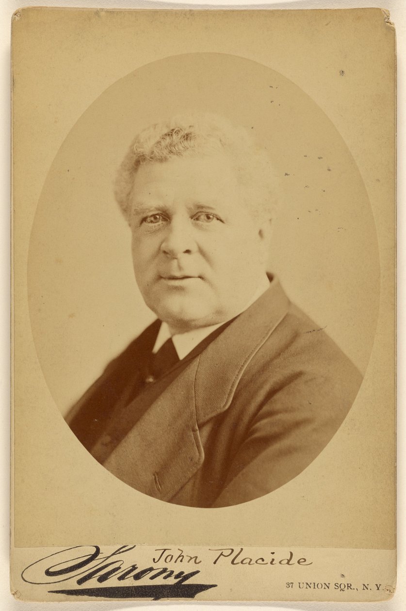 John Placide. Union Square Co. af Napoleon Sarony