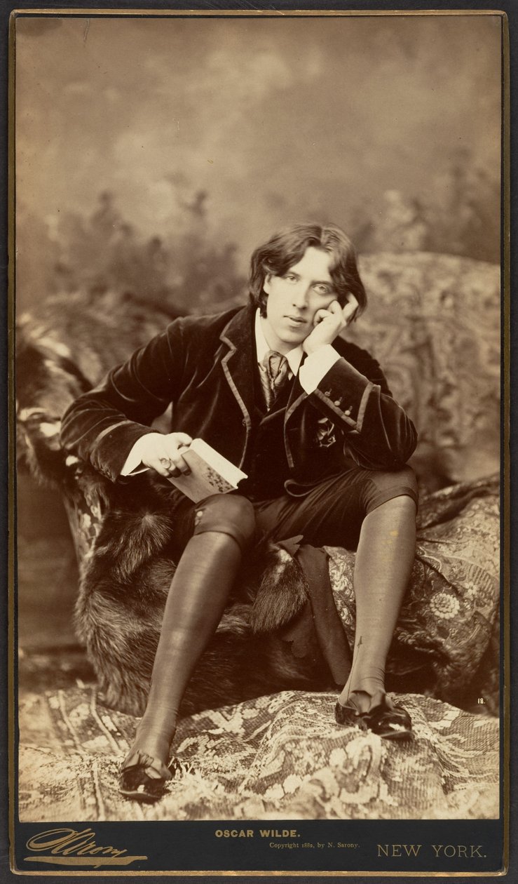 Oscar Wilde, 1882 (albumin sølvtryk) af Napoleon Sarony