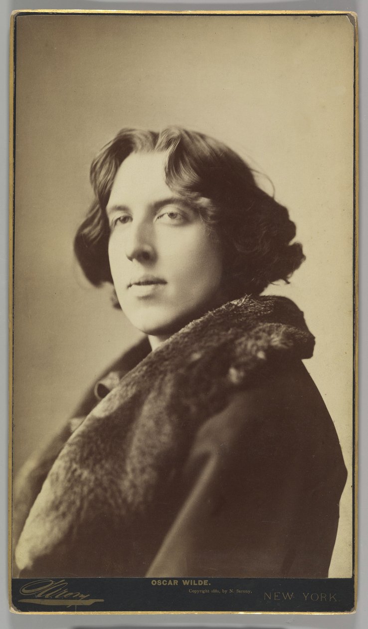 Oscar Wilde, ca. 1822 (sepiafoto) af Napoleon Sarony
