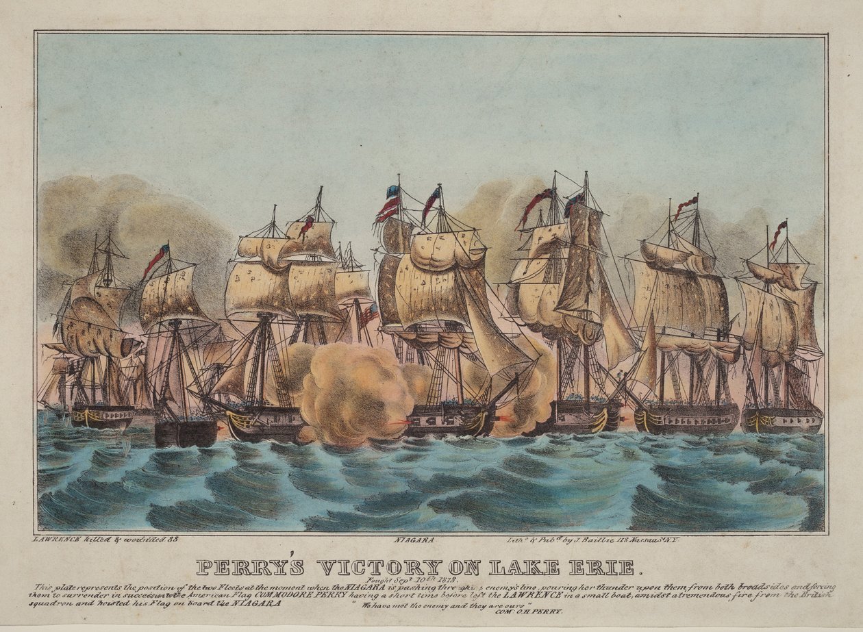 Perrys sejr på Eriesøen af Napoleon Sarony