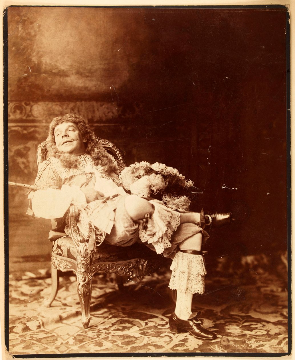 Porträt von Coquelin Ernest, genannt Coquelin cadet (1841-1909), Schauspieler af Napoleon Sarony