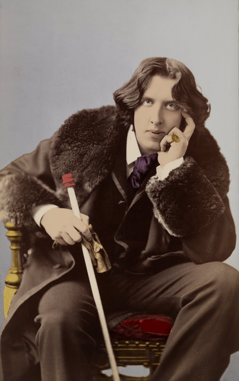 Portræt af Oscar Wilde (1854 - 1900) omkring 1882 af Napoleon Sarony (1821 - 1896). af Napoleon Sarony