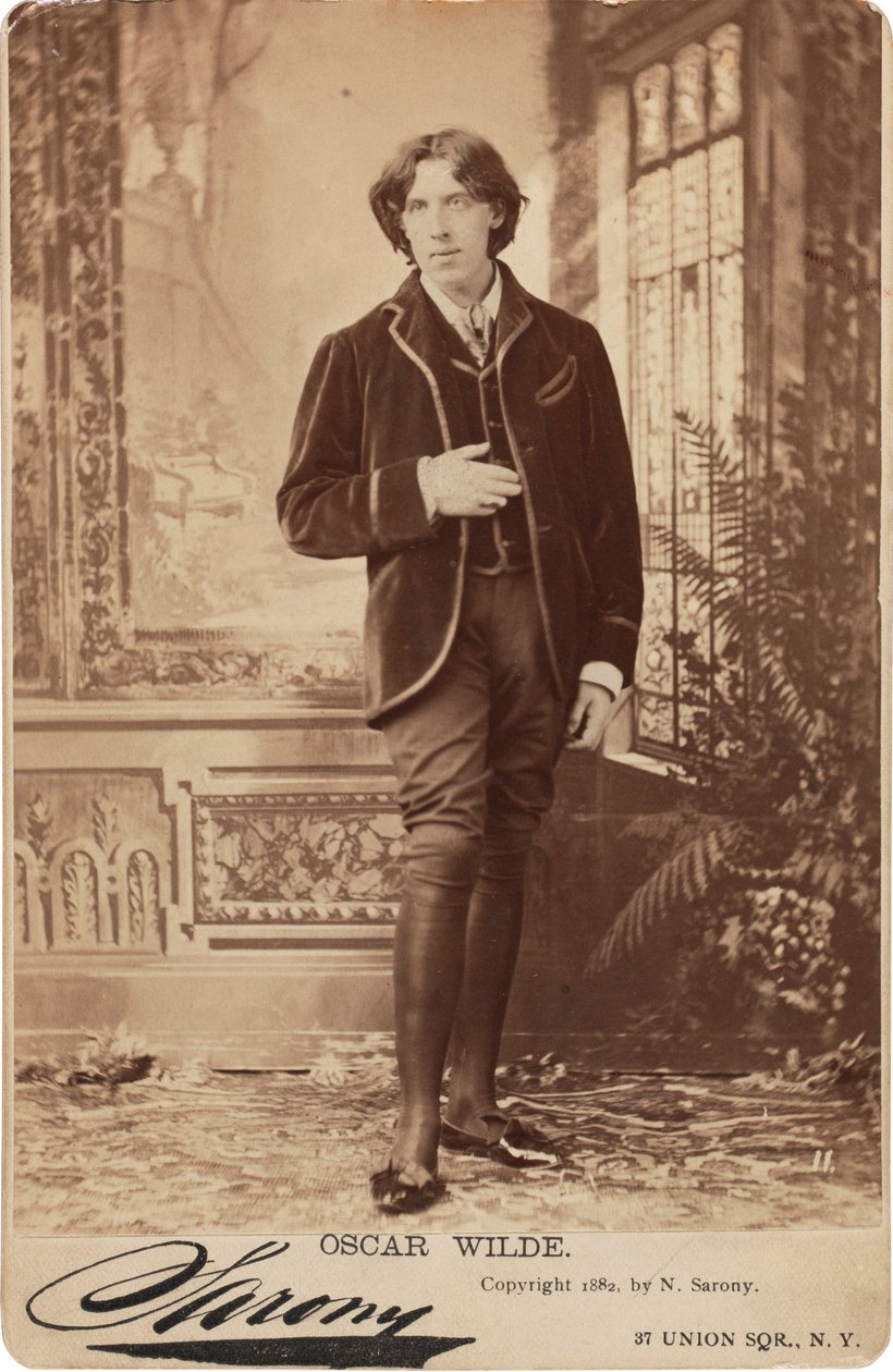 Portræt af Oscar Wilde 1854-1900, 1882. af Napoleon Sarony