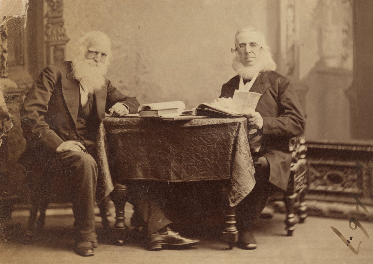 William Cullen Bryant og Peter Cooper af Napoleon Sarony