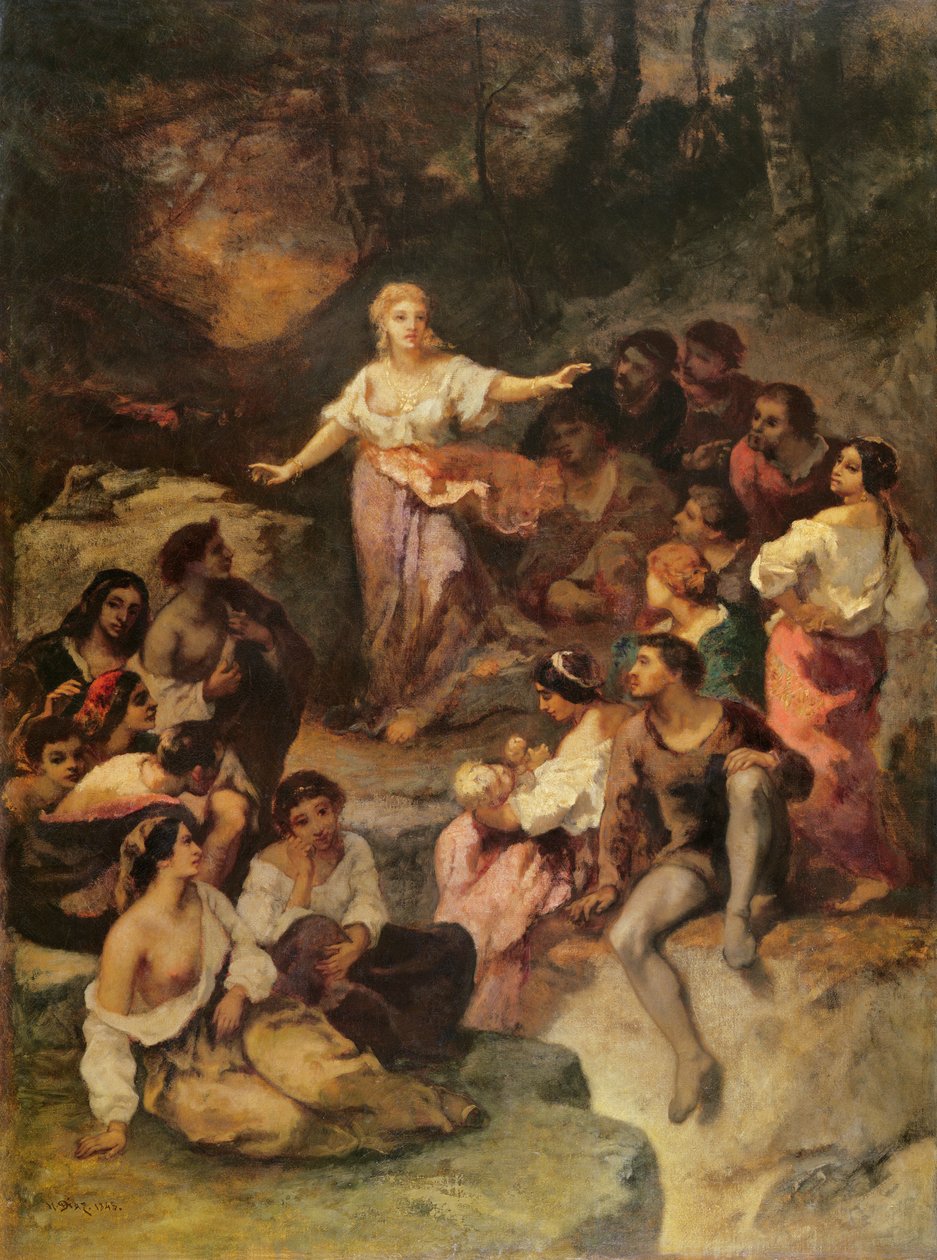Sigøjnerlejr, 1848 af Narcisse Virgile Diaz de la Peña