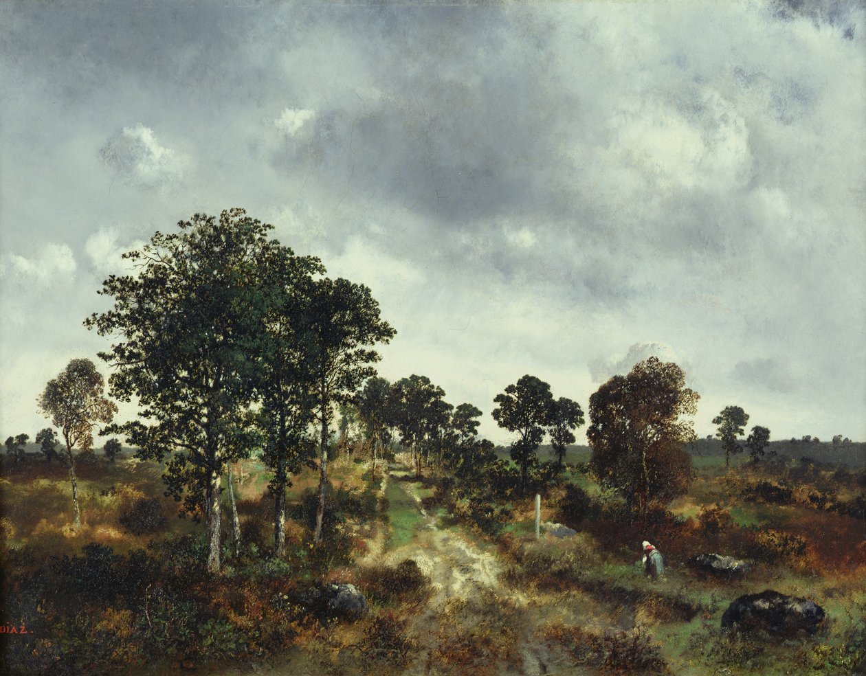 Landskab af Narcisse Virgile Diaz de la Peña