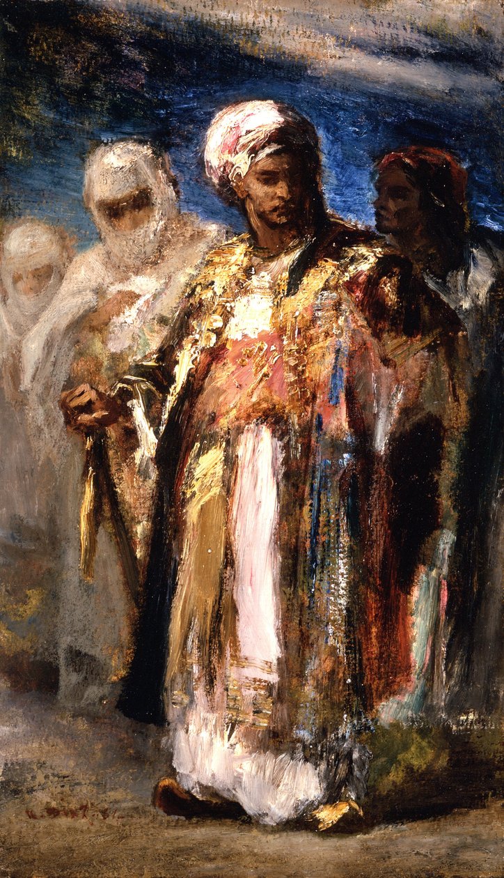 Mænd i orientalske dragter, ca. 1845 af Narcisse Virgile Diaz de la Peña
