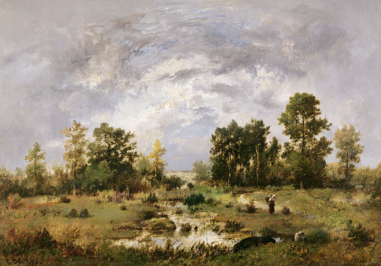 Skovklædt landskab, 1870 af Narcisse Virgile Diaz de la Peña