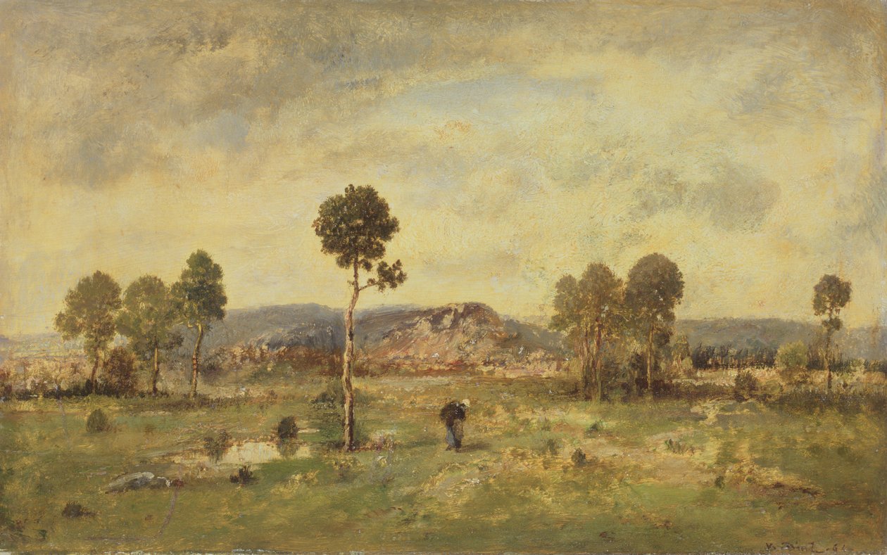 Landskab med et fyrretræ, 1864 af Narcisse Virgile Diaz de la Peña