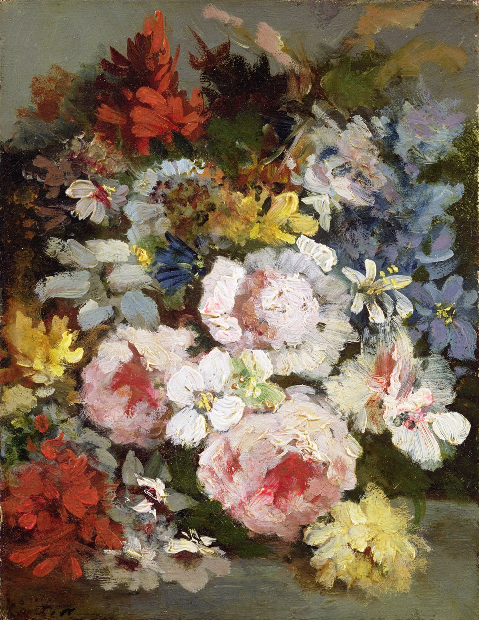 Forskellige blomster af Narcisse Virgile Diaz de la Peña