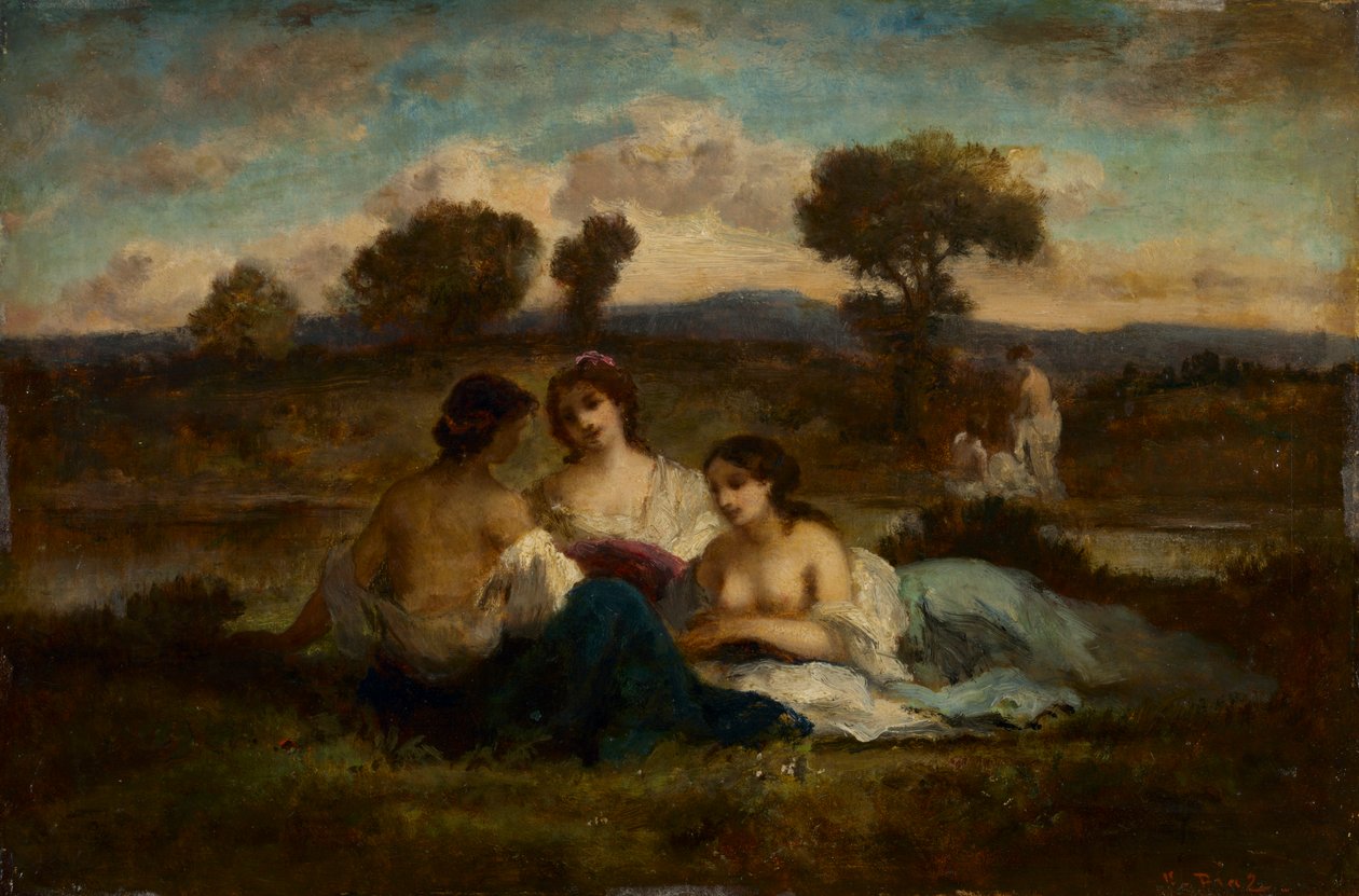 Badegæsterne efter 1847. af Narcisse Diaz de la Pena