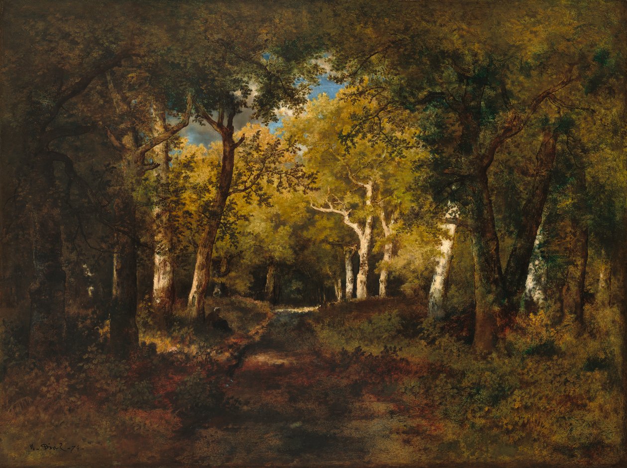 I skoven, 1874 af Narcisse Virgile Diaz de la Peña
