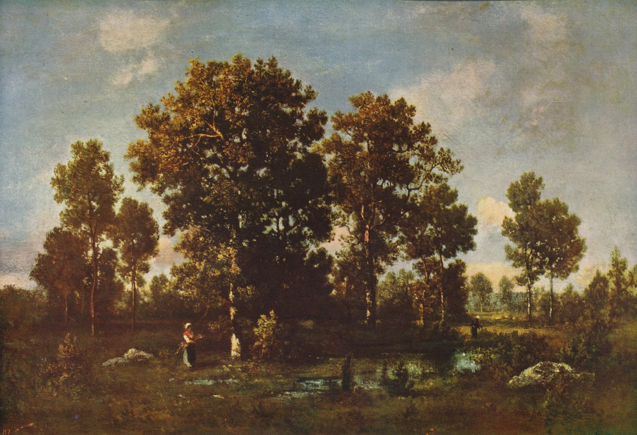 Solrige dage i skoven, c1850, c1915 af Narcisse Virgile Diaz de la Peña