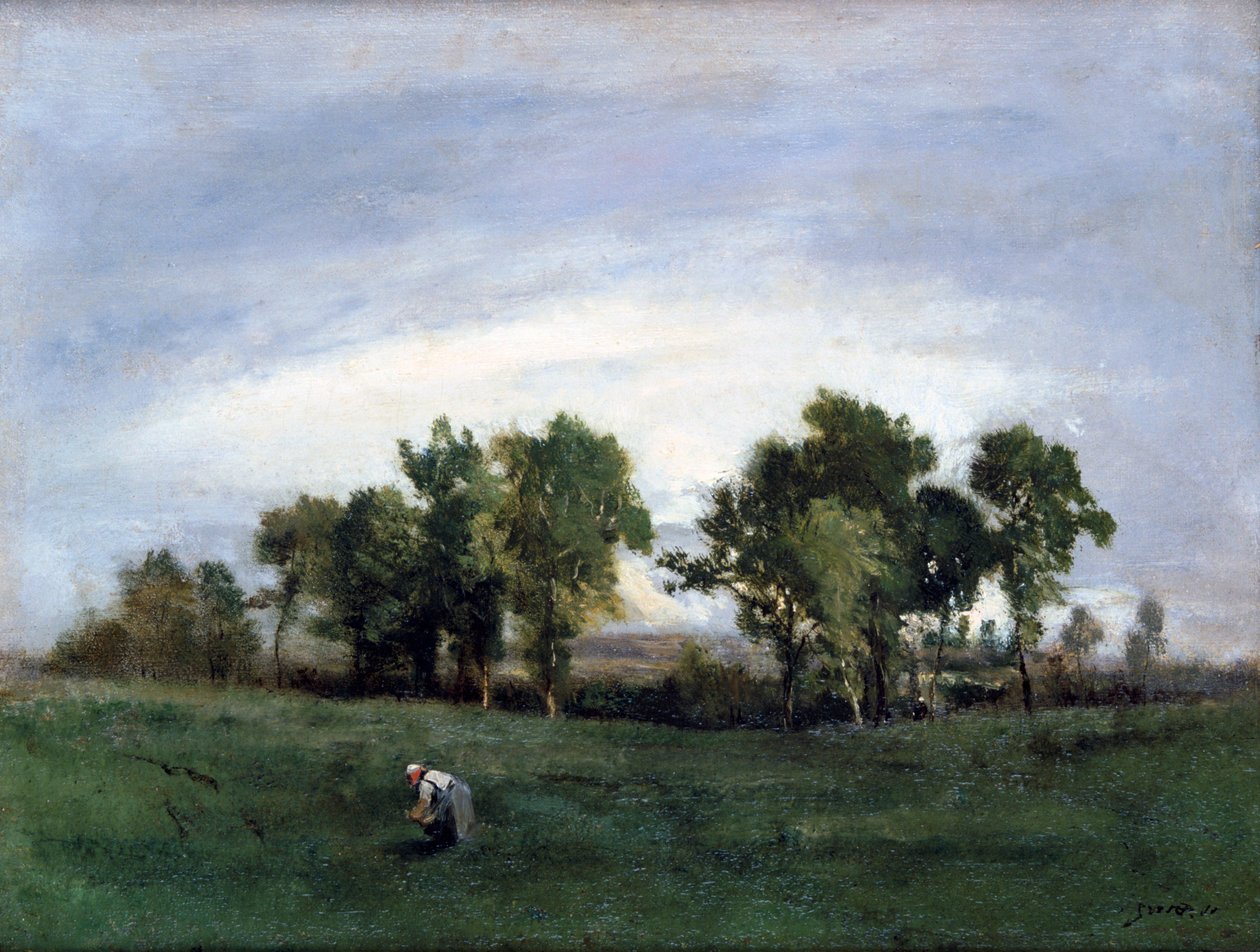 Kvinde på landets mark, c1828-1876 af Narcisse Virgile Diaz de la Peña