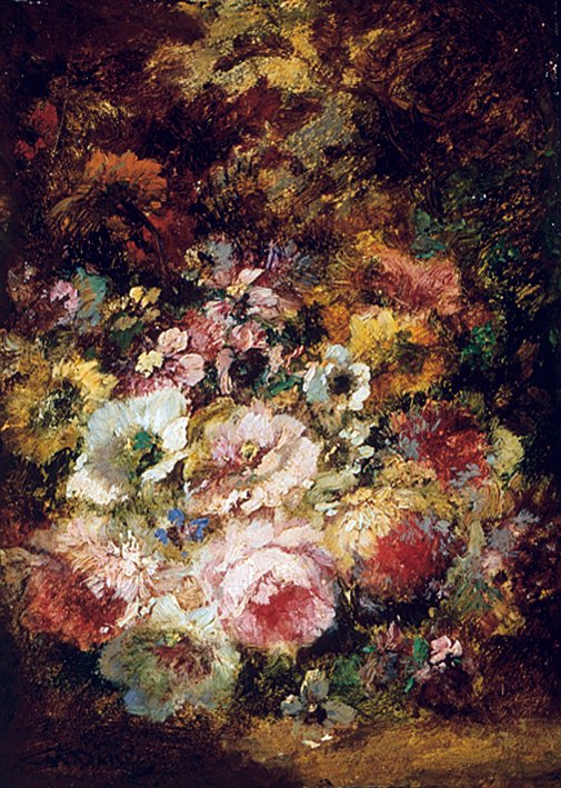 Blomster af Narcisse Virgile Diaz de la Peña