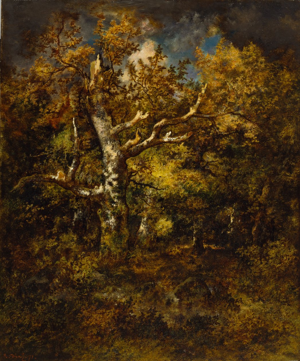 Fontainebleau-skoven, efterår af Narcisse Virgile Diaz de la Peña