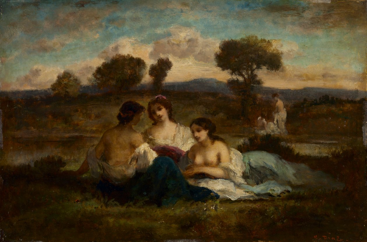 De badende, efter 1847 (olie på træ) af Narcisse Virgile Diaz de la Peña