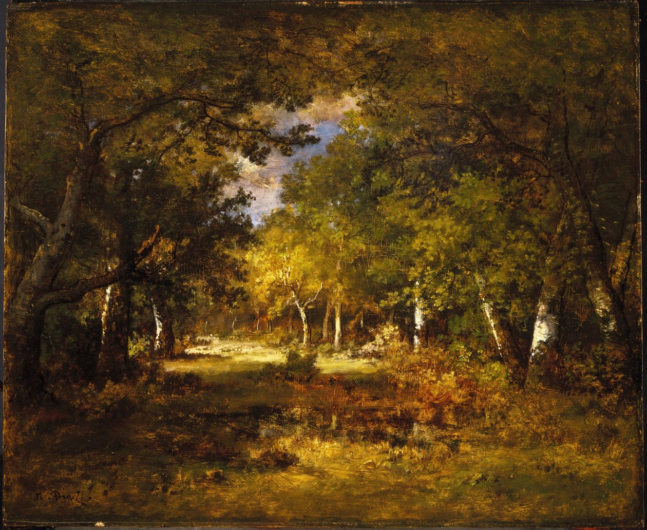 Skovscene af Narcisse Virgilio Díaz