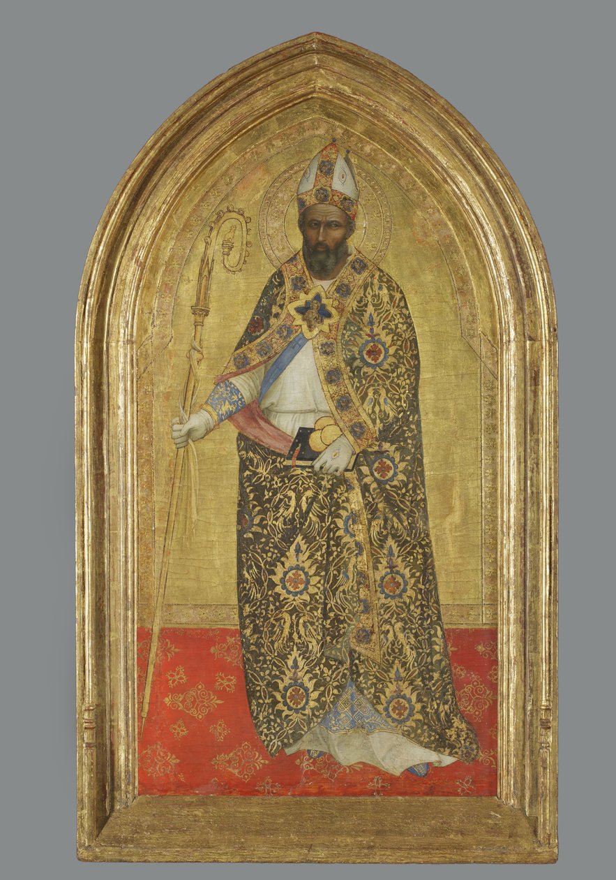 Sankt Nikolaus af Bari, ca. 1360-1365 (tempera på panel) af Nardo di Cione