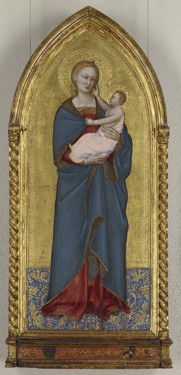 Stående Madonna med barn af Nardo di Cione