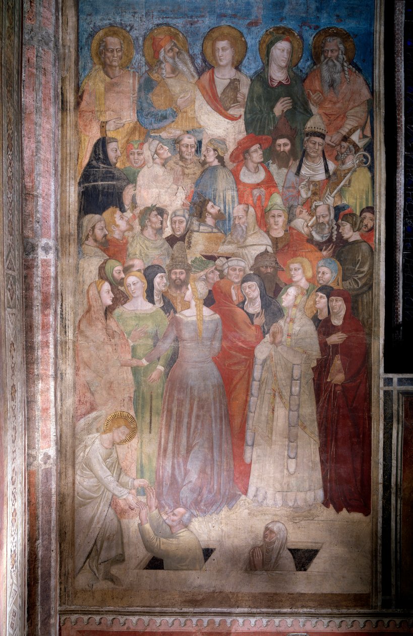 Opstandelse af de udvalgte (fra Dantes guddommelige komedie) - Fresco, ca. 1360 af Nardo di Cione Orcagna
