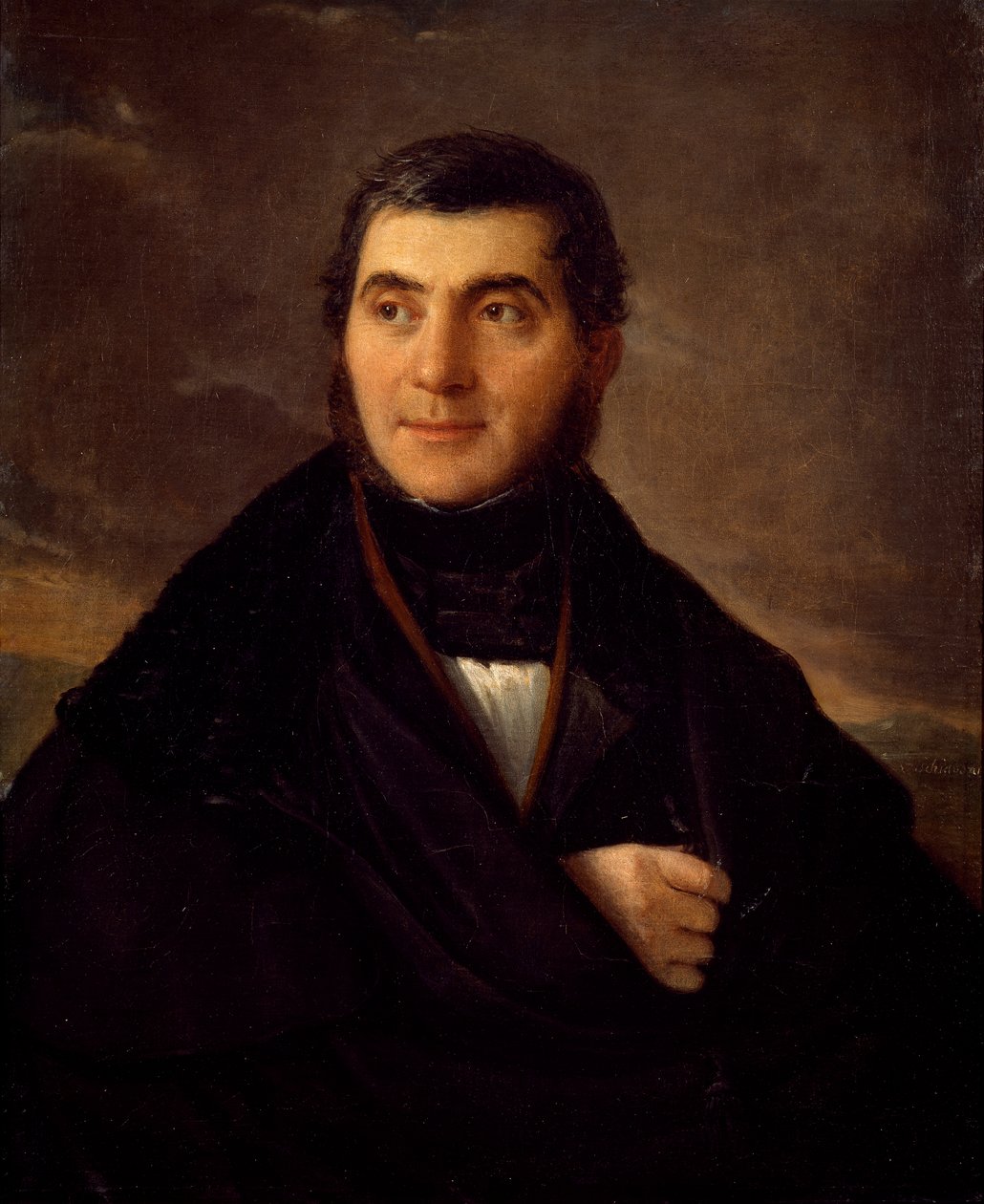 Portræt af Sante Giacomelli, af Natale Schiavoni (1777-1858), olie på lærred, 76x61 cm, ca 1830 af Natale Schiavoni
