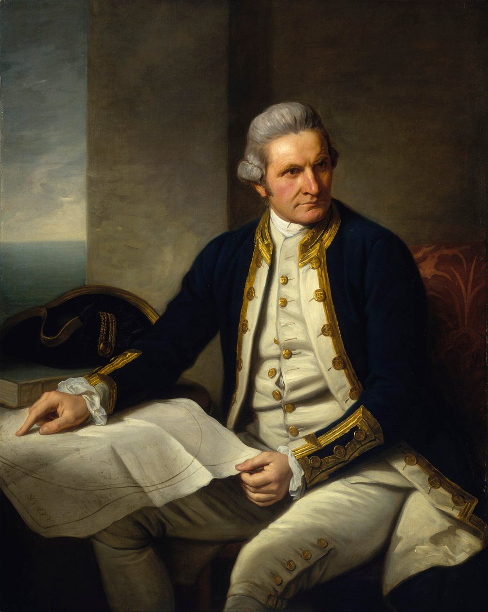 Kaptajn James Cook af Nathaniel Dance Holland