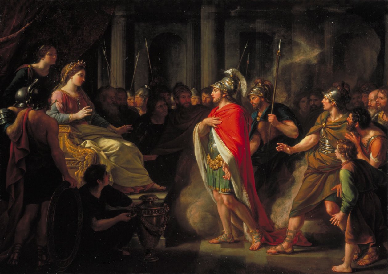 Mødet mellem Dido og Aeneas af Nathaniel Dance Holland